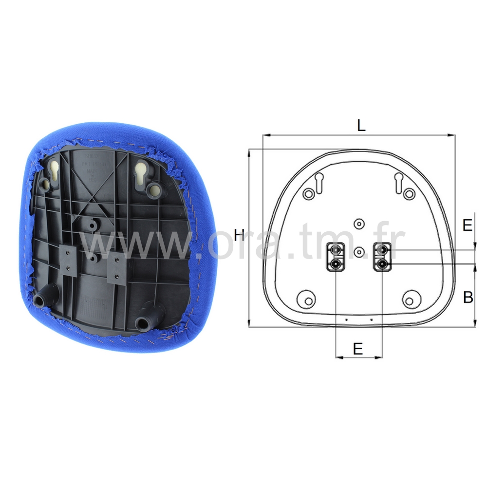 ERGON - ASSISE DOSSIER TAPISSE - ELEMENTS DE CHAISE